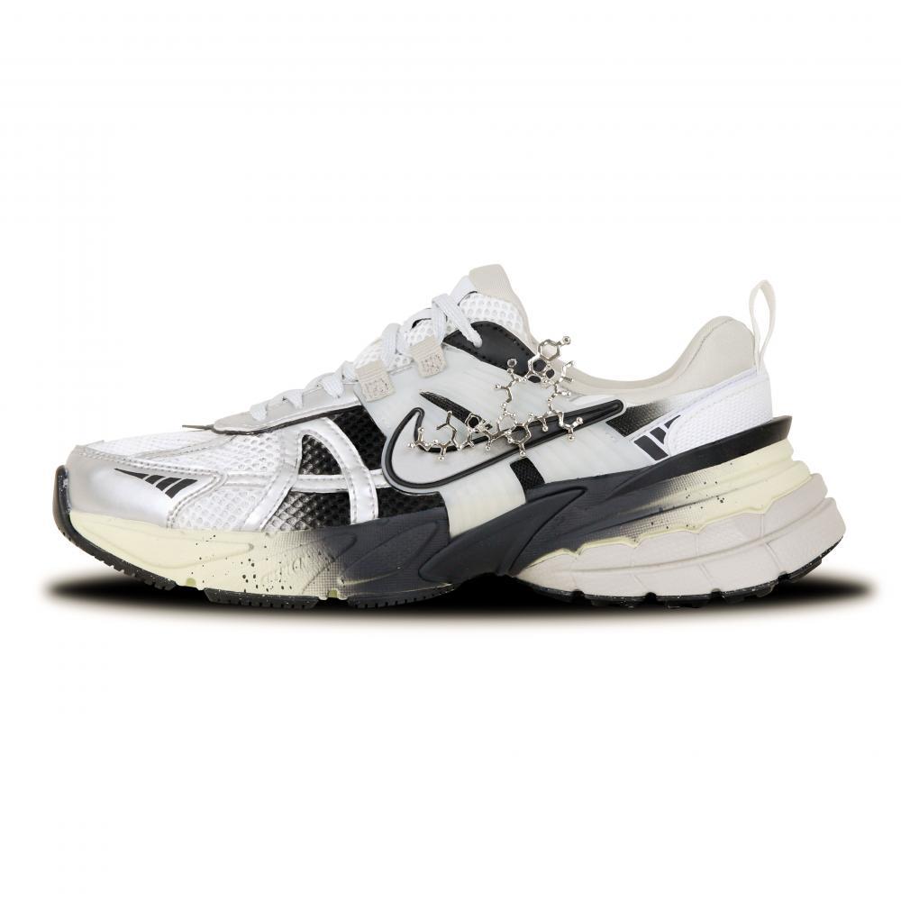Nike V2K Run Slip-Resistant Breathable Lightweight Low-Top Casual Running Shoes Women's White Silver Black