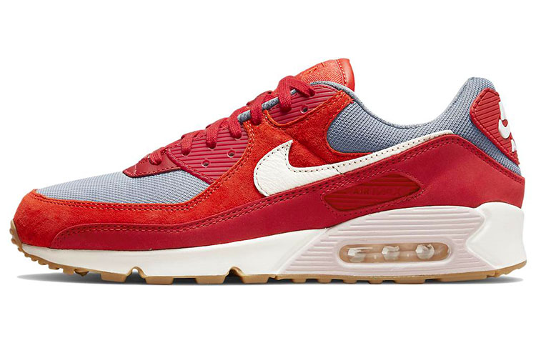 Nike Air Max 90 Premium Gym Red Smoke Grey Gum