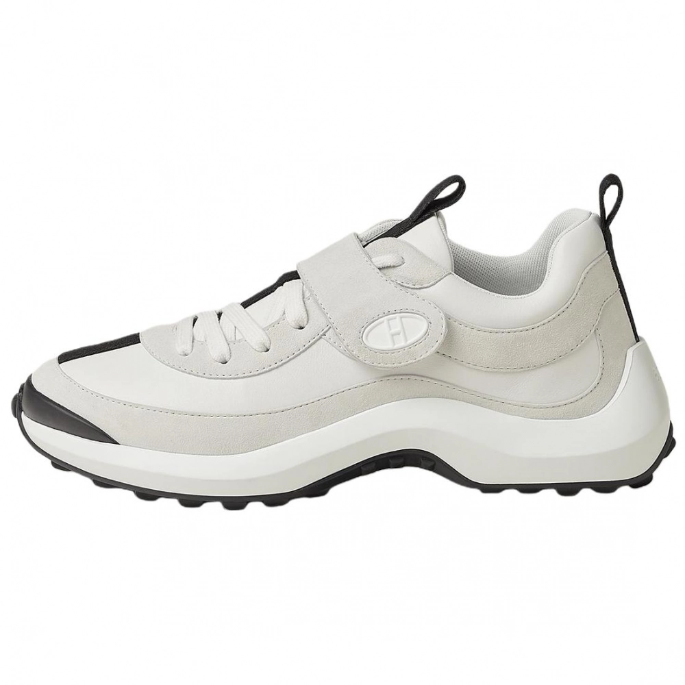 HERMES Loop Low Top Casual Shoes Women's White