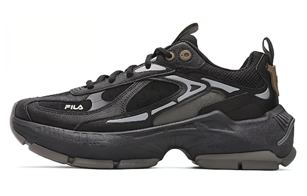 FILA CICLONE Height Increasing Cushioning Lightweight Low-Top Chunky Sneakers Men's Black Gray