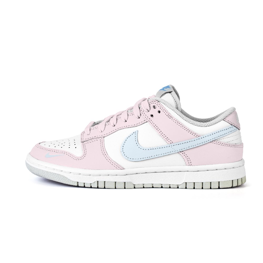 Nike Dunk Anti Slip Wear Resistant Low Top Skateboard Shoes Women's Pink Blue