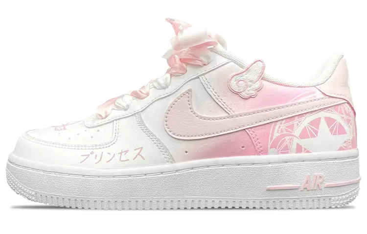 Nike Air Force 1 Skateboard Shoes Women's Low top White Pink