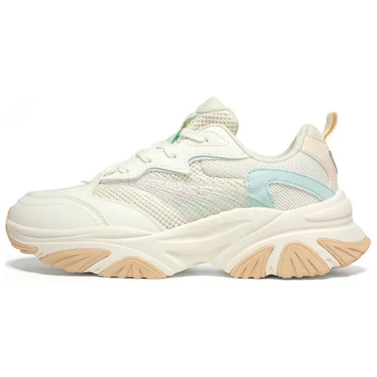 361° Anti Slip Wear Resistant Low Top Casual Shoes Women's White Blue