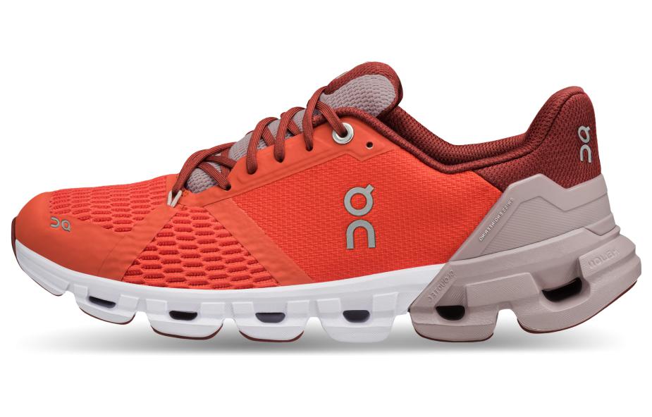 On Cloudflyer Running Shoes Women's Low-Top Red