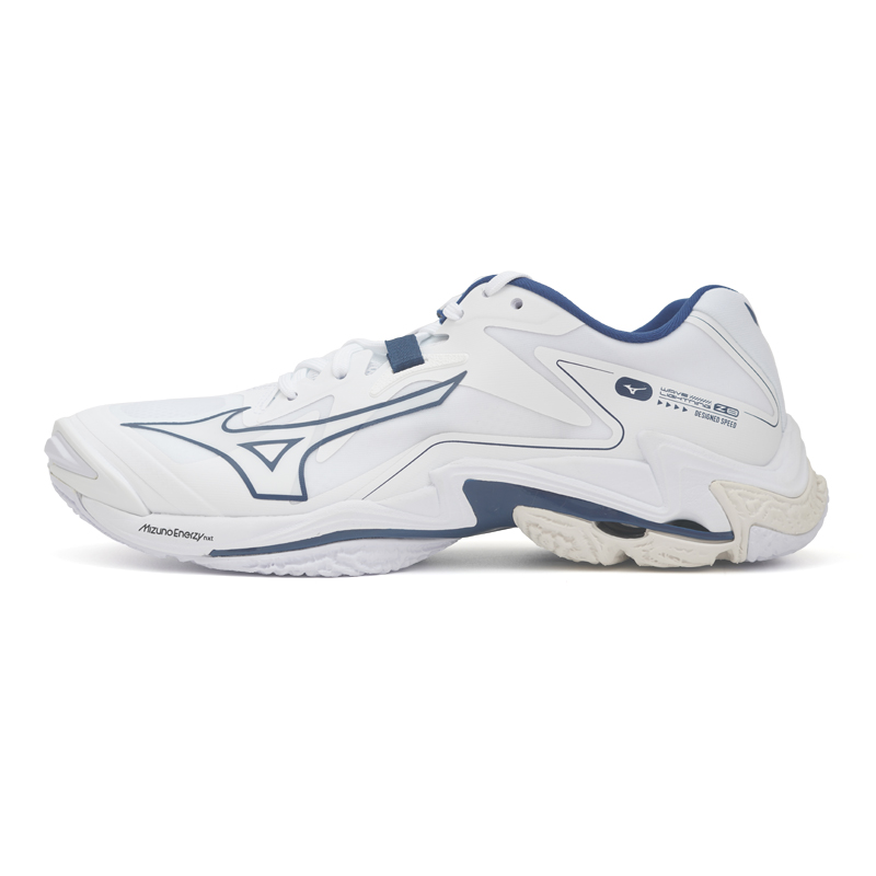 Mizuno Wave Lightning Z8 Breathable Coverage Lightweight Low-Top Badminton Shoes Unisex White Blue