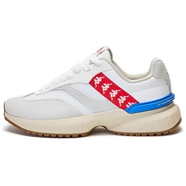 Kappa Anti Slip Wear Resistant Low Top Casual Shoes Unisex White