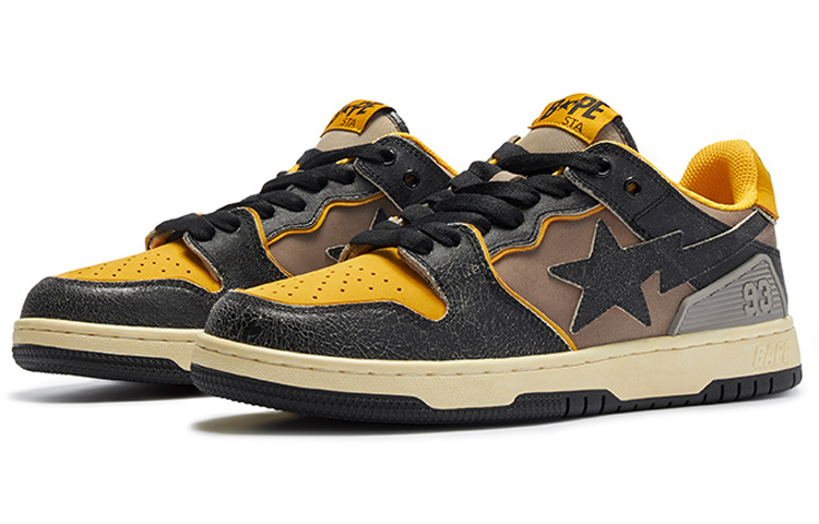 A BATHING APE Sk8 Sta 'Yellow Black' Women's купить в интернет-магазине Yoocart с быстрой доставкой по России.