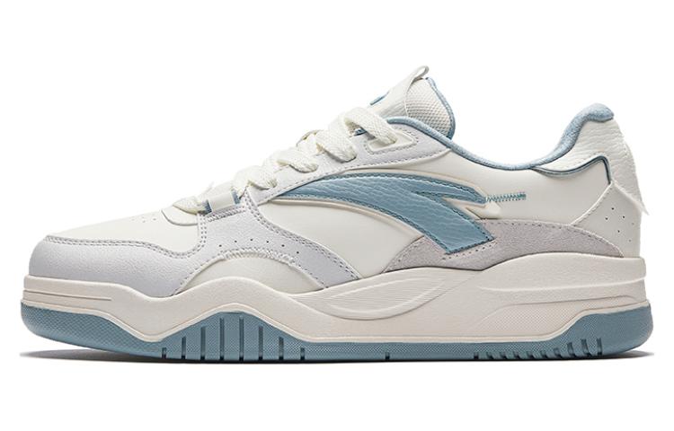 Anta Slip-Resistant Height Increasing Low-Top Skateboard Shoes Men's White Blue
