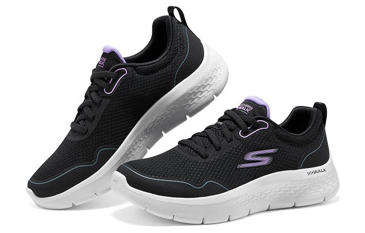 Skechers Go Walk Flex 'Night Galaxy Black Lavender' Women's