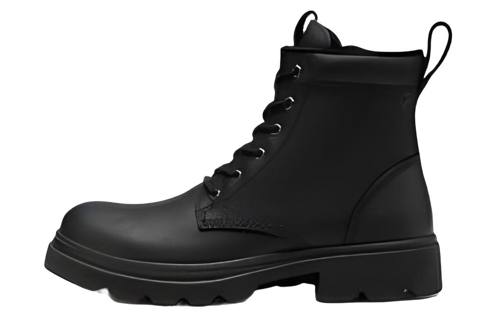 Ecco Grainer Logo embossed Leather Boots