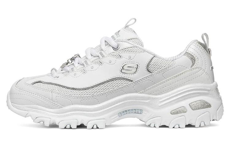 Skechers D Lites 1.0 White/Silver Women's