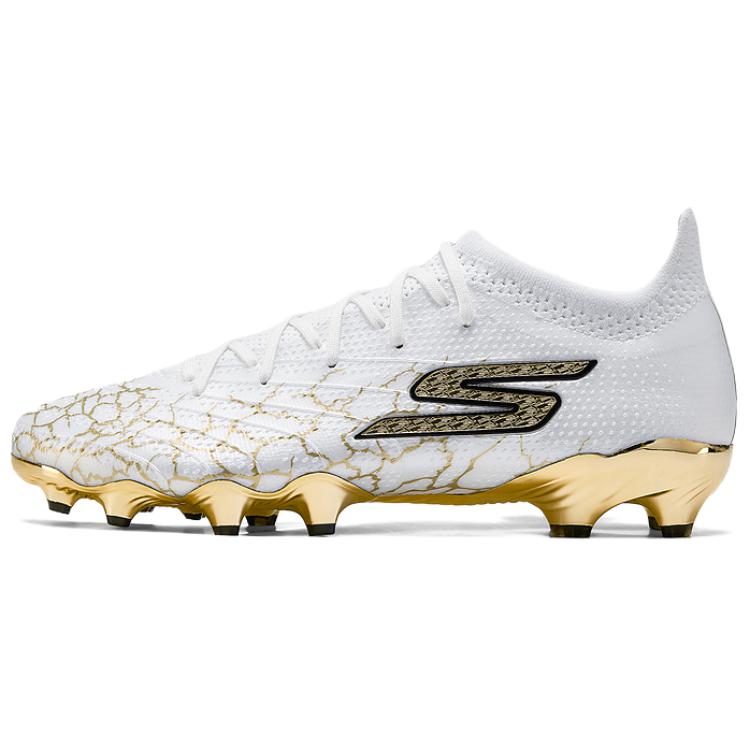 Skechers GO SOCCER MENS Cushioning, Wear Resistant Soccer Shoes Men's White Gold
