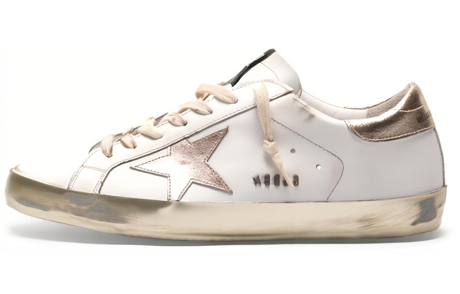 Golden Goose Super-Star Classic "White/Gold" Sneakers