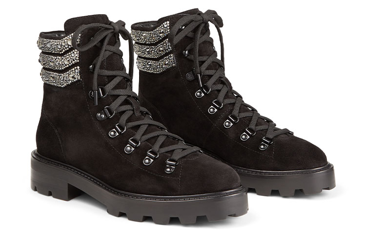 Jimmy Choo Eshe Flat Martin Boot Women's Black купить в интернет-магазине Yoocart с быстрой доставкой по России.