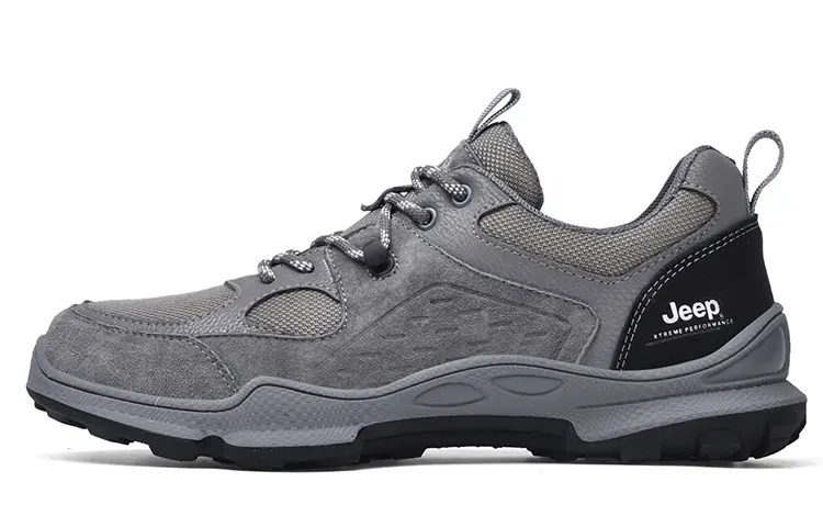 Jeep Low Top Outdoor Shoes Men's Gray
