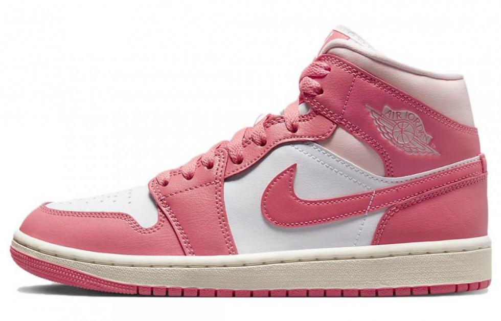 Jordan 1 Mid Strawberries And Cream Women's