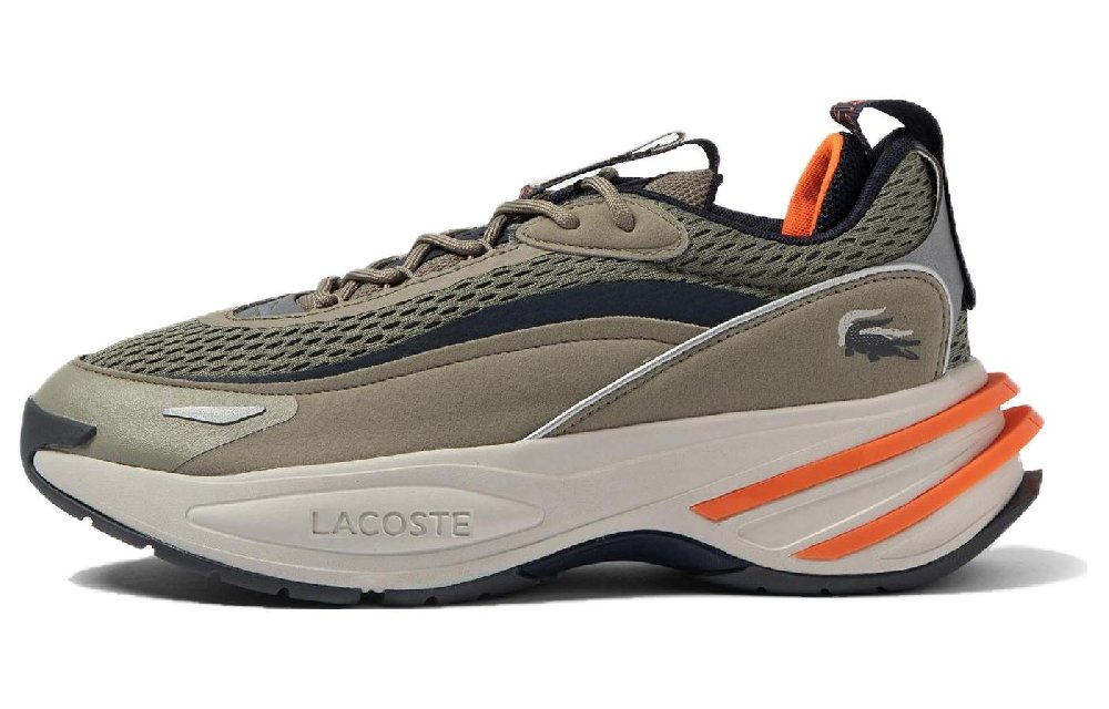 LACOSTE Low Top Casual Shoes Men's Army Green