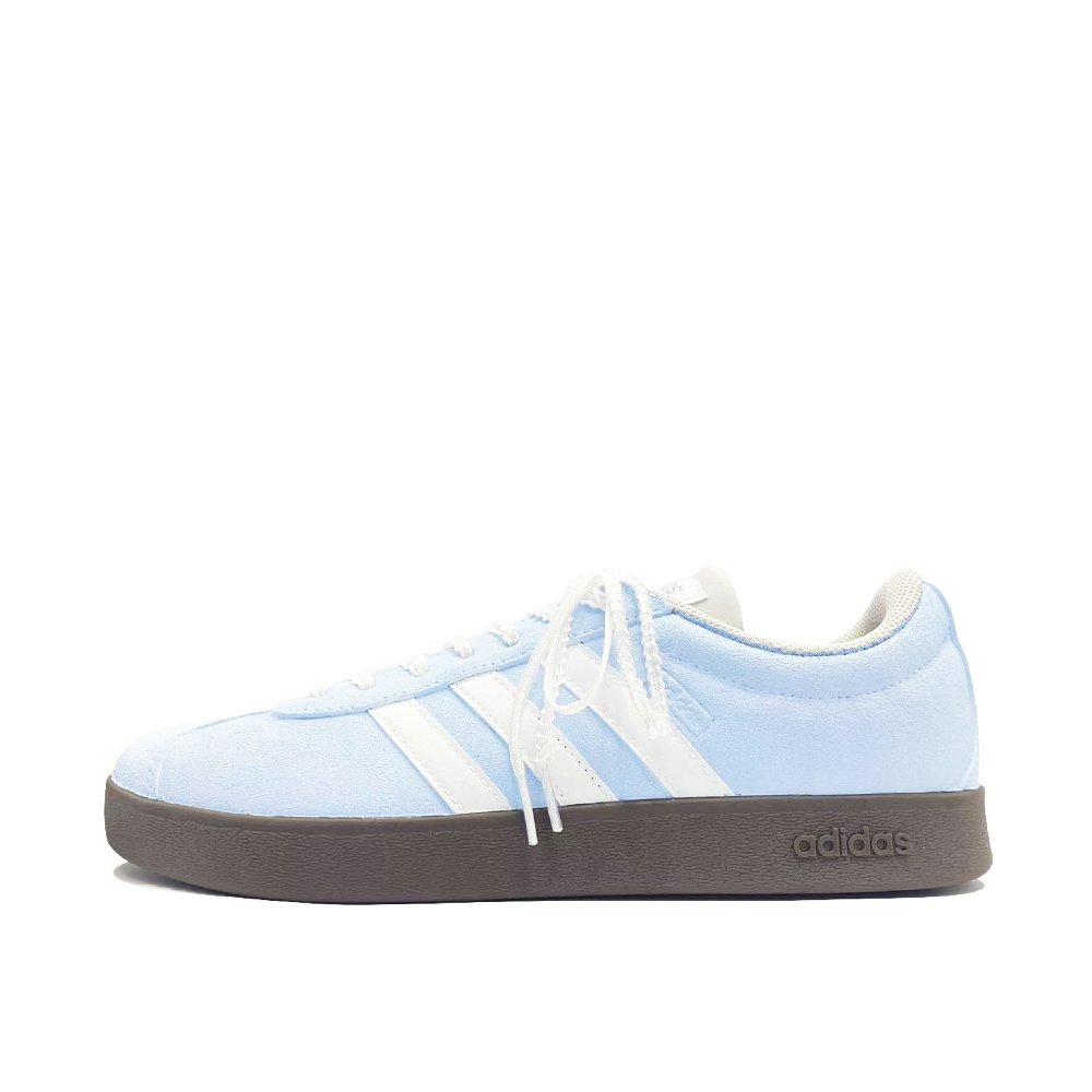 Adidas VL COURT 2.0 Blue Beads Coverage Abrasion Resistant Low Top Skateboard Shoes Unisex Blue White