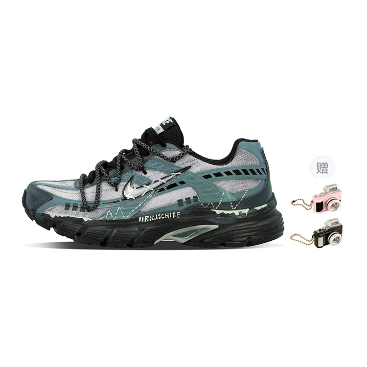 Nike Initiator Abrasion Resistant Low Top Casual City Commute Running Shoes Men's Gray Green
