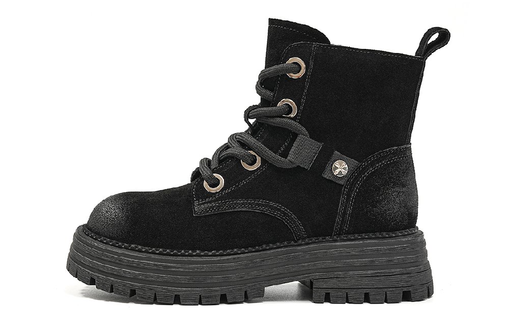EBLAN Ankle Length Martin Boot Women's Black