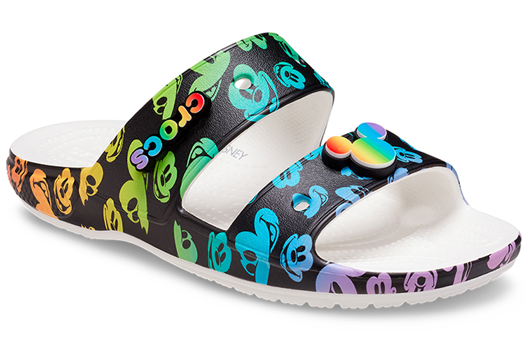 Crocs Classic Disney Casual Shoe Unisex Multi Color White