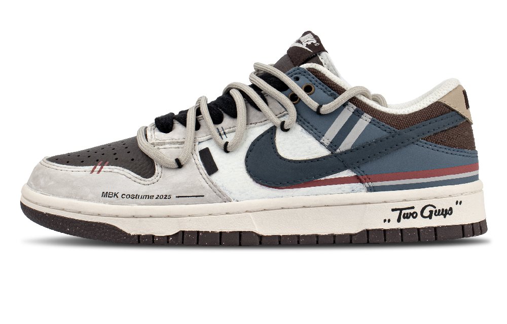 Nike Dunk Low Top Skateboard Shoes Unisex Brown