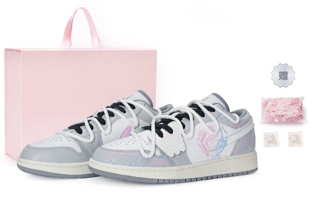 Jordan Air Jordan 1 Vintage Basketball Shoes Women's Low Top Pink