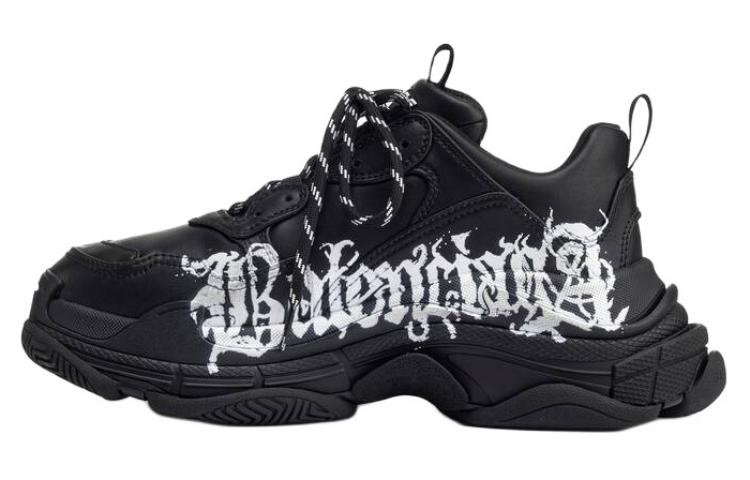 Balenciaga Triple S Low-Top Chunky Sneakers Women's Black