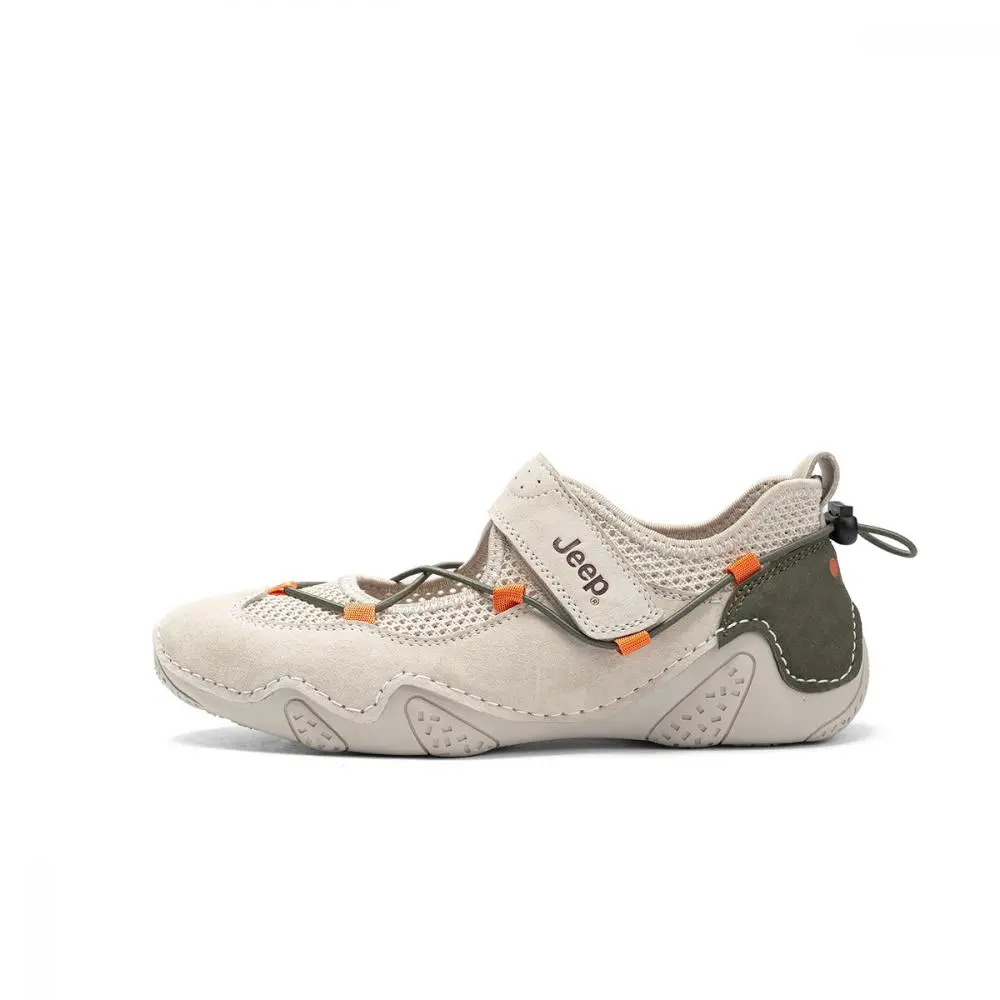 Jeep Abrasion Resistant Slip Resistant Casual Running Shoes Women's Gray Green