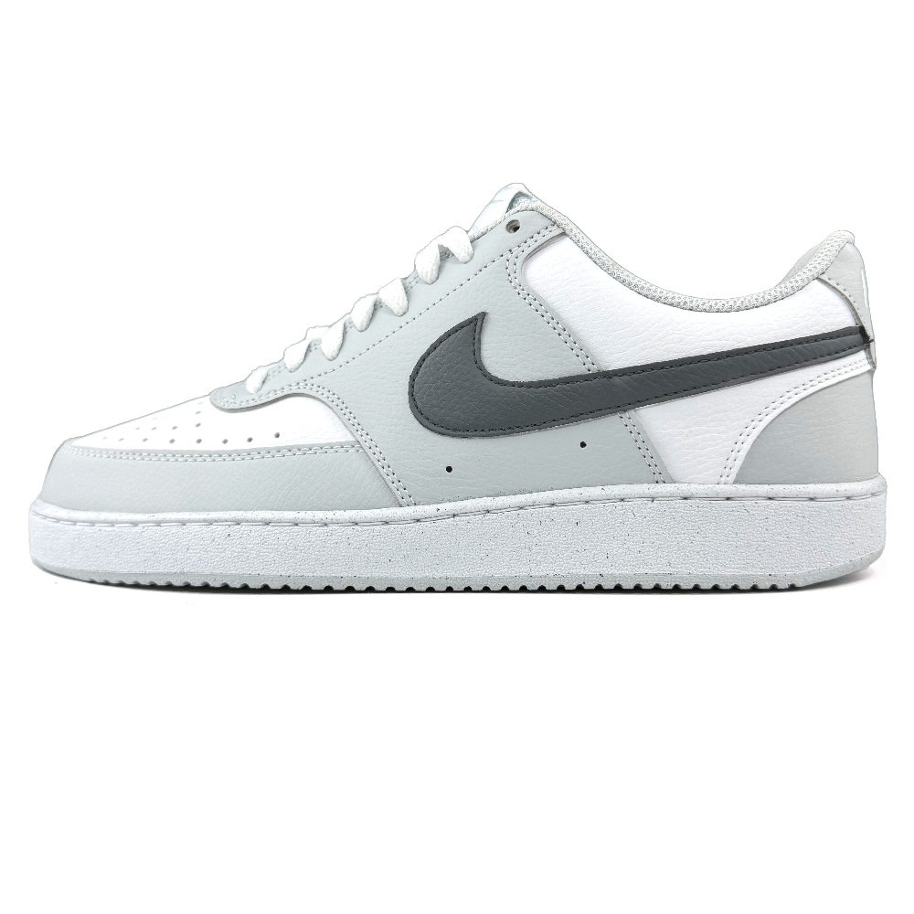 Nike Court Vision Breathable Low Top Skateboard Shoes Men's White Gray
