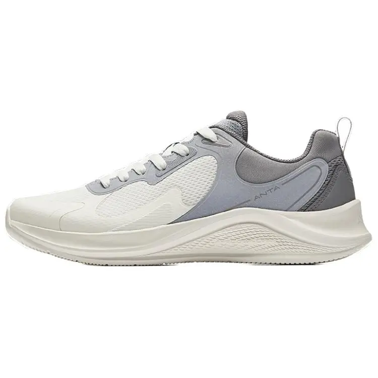 Anta Running Collection Breathable Low top Casual Running Shoes Men's White Blue
