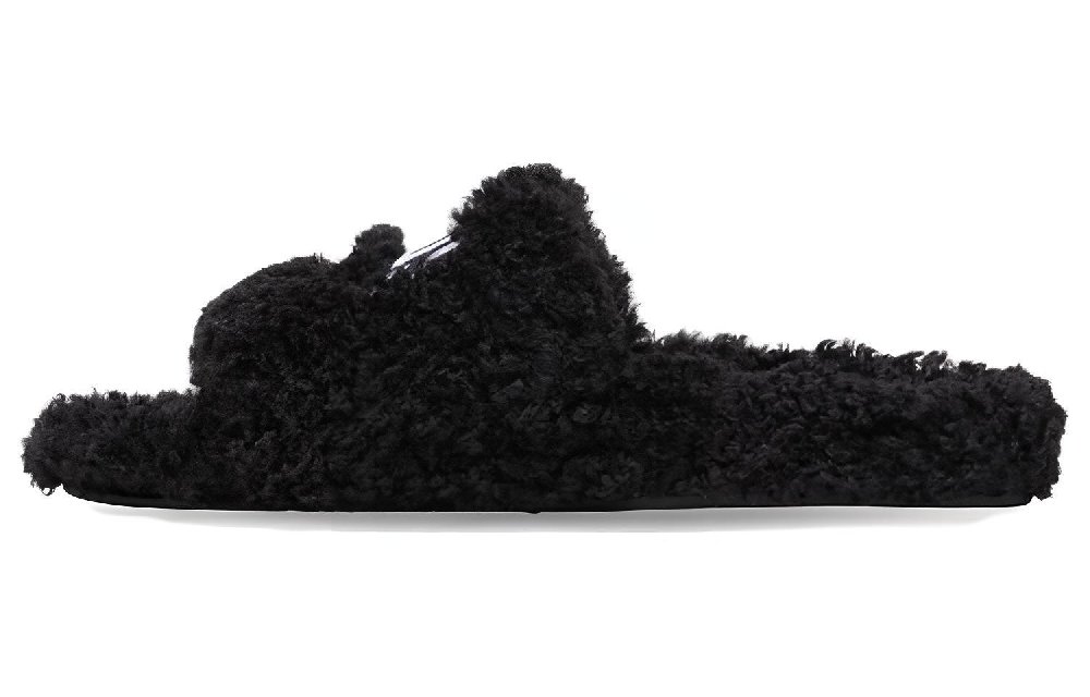 Balenciaga Furry Slides Women's