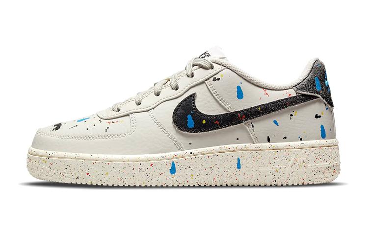 Nike Air Force 1 LV8 Paint Splatter Light Bone GS