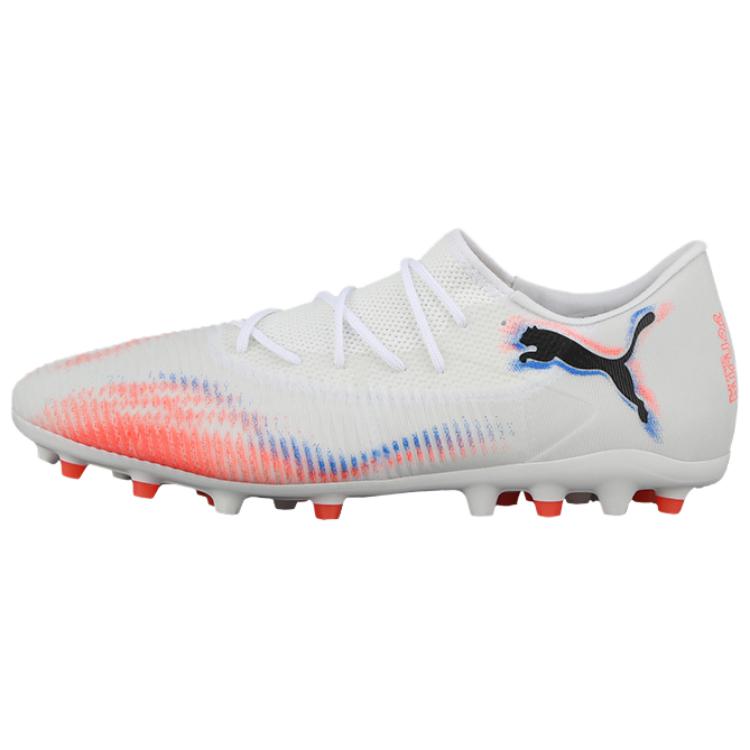PUMA FUTURE 8 MG Multi Ground Abrasion Resistant Soccer Shoes Unisex White Red