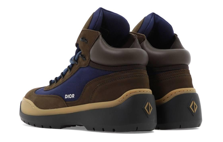 DIOR Lace Up Ankle Boots Brown Blue купить в интернет-магазине Yoocart с быстрой доставкой по России.