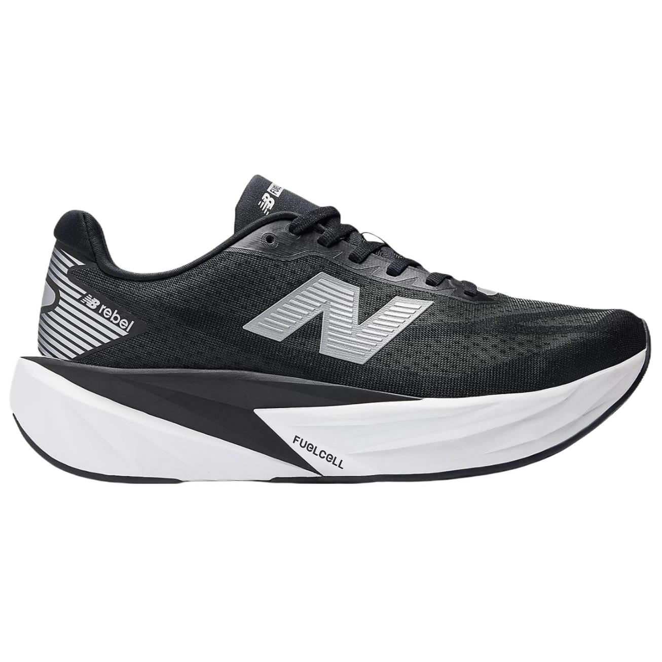 New Balance FuelCell Rebel V5 'Black White Silver Metallic' купить в интернет-магазине Yoocart с быстрой доставкой по России.