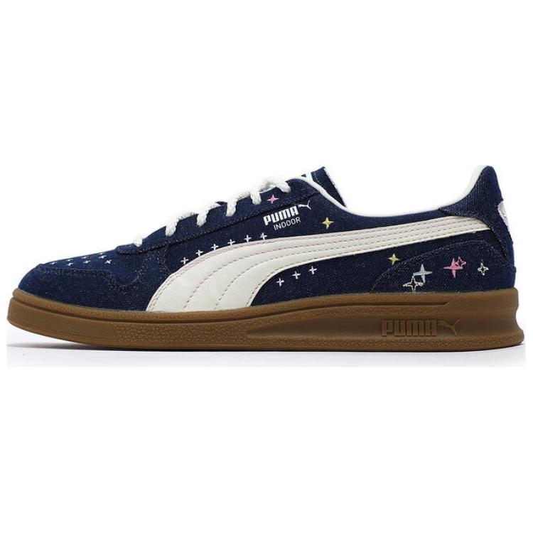 PUMA Low Top Skateboard Shoes Unisex Navy Blue