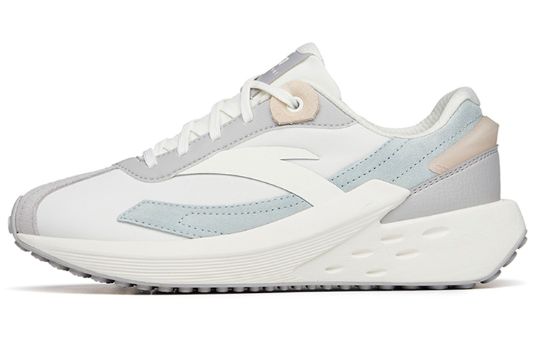 Anta Icing Cushioning Anti-Slip And Wear-Resistant Low-Top Sports Casual Shoes Women's White Gray Green