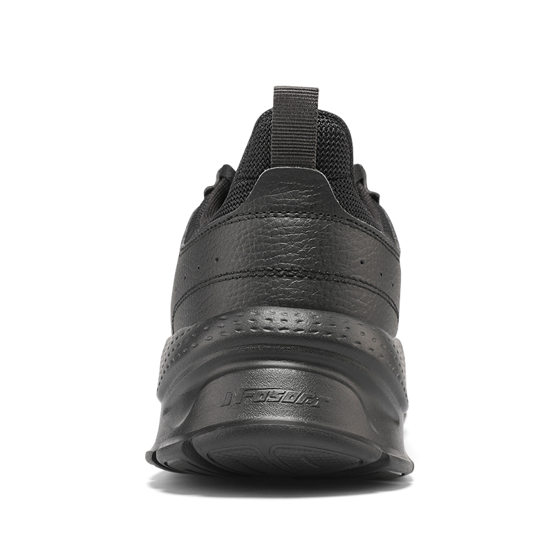 361° Warm Low-Top Casual Shoes Men's Black Gray Color