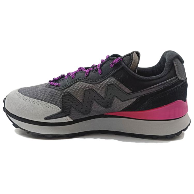 LiNing Cushioning Wear-Resistant Low-Top Casual Shoes Men's Black Gray Pink