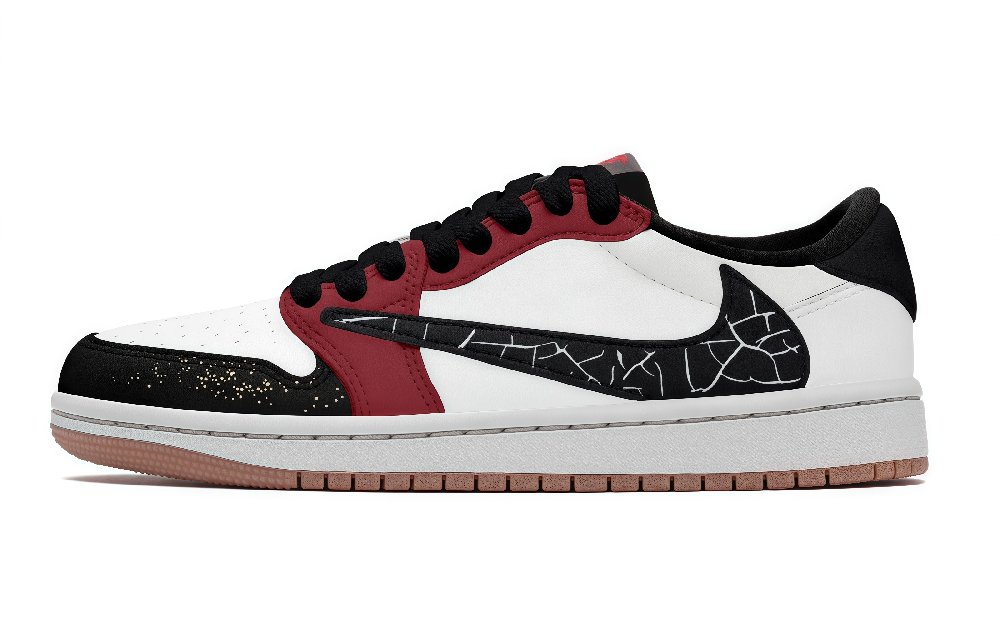 Jordan Air Jordan 1 Vintage Basketball Shoes Unisex Low top Red