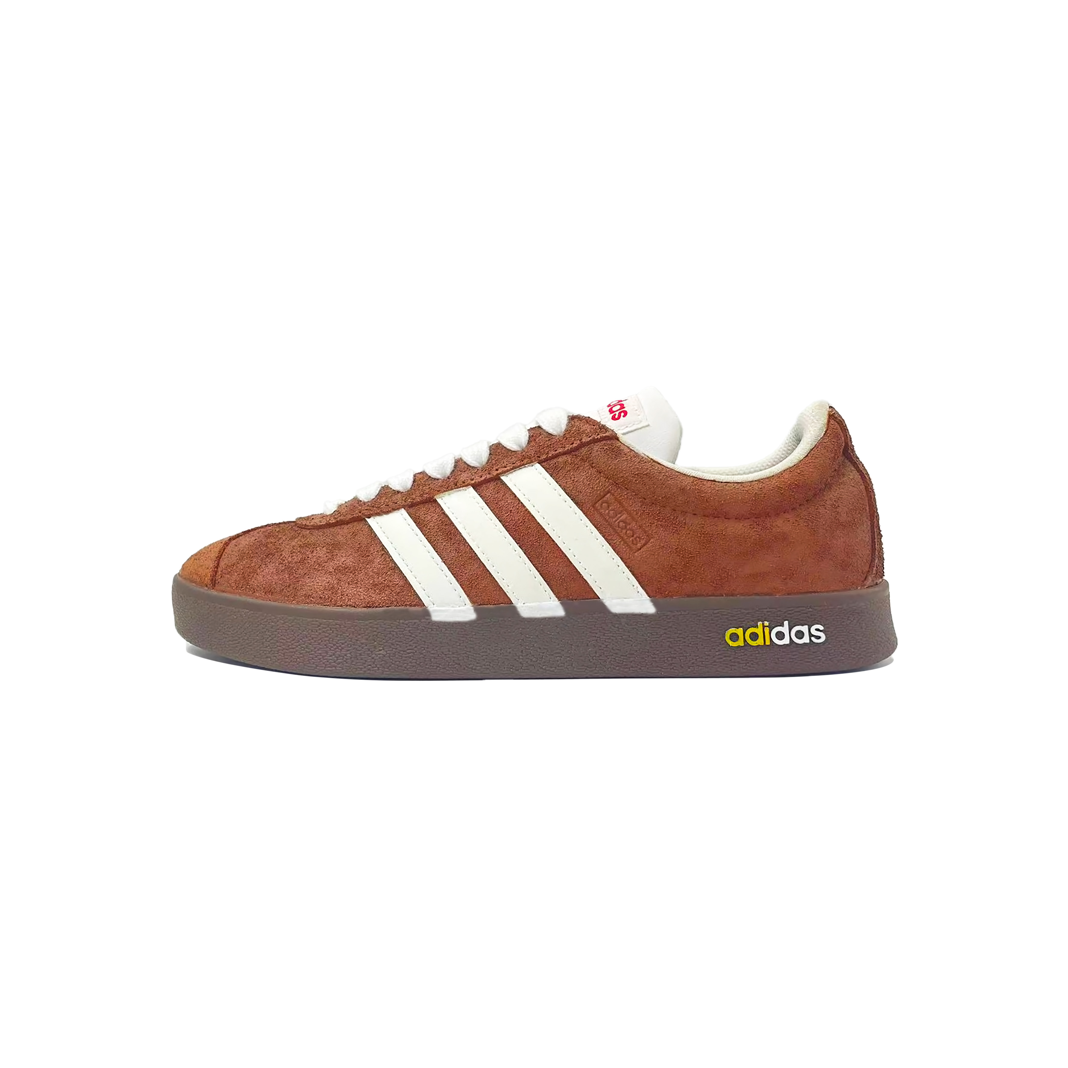 Adidas Neo VL Court 2.0 Caramel Melting, Casual Style Lightweight Low top Skateboard Shoes Unisex Brown White