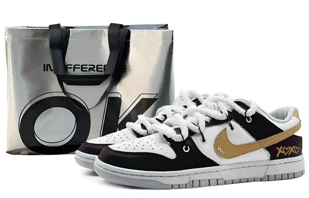 Nike Dunk EIGHT% Xoxo Cushioning, Wear Resistant Low top Skateboard Shoes Men's Yellow