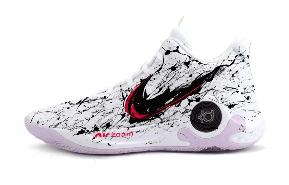 Nike KD Trey 5 IX Venom Abyss Mid top Basketball Shoes Unisex Red White