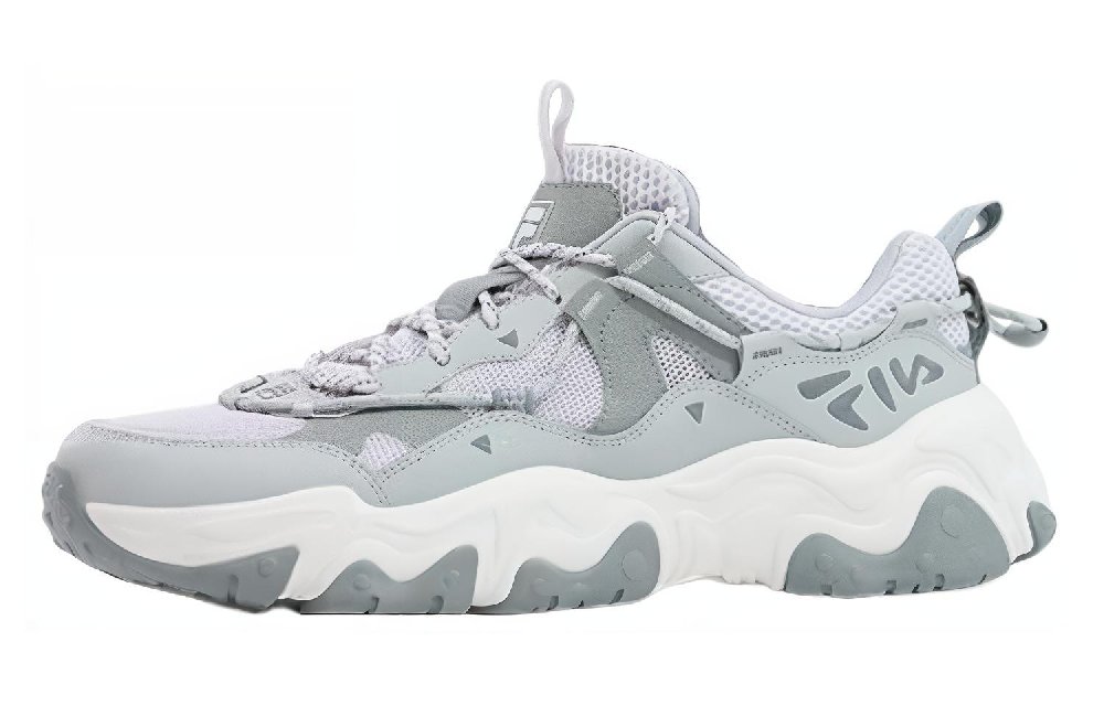 FILA FLUID 5 Cat Paw Shoes Low Top Casual Shoes Men's Gray White