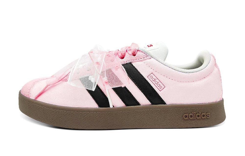 Adidas VL COURT 2.0 Slip Resistant, Abrasion Resistant, Lightweight Low Top Skateboard Shoes Women's Pink