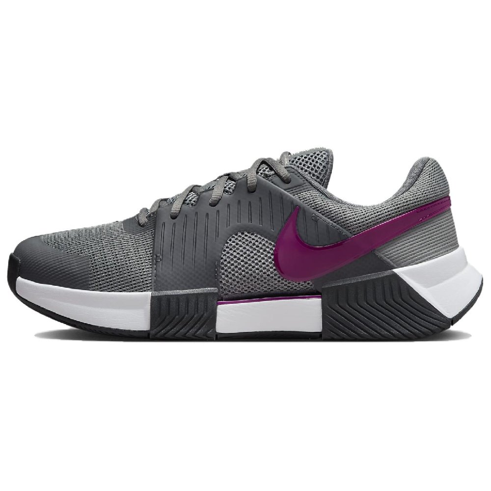 Nike Air Zoom GP Abrasion Resistant Low Top Tennis Shoes Men's Gray Purple