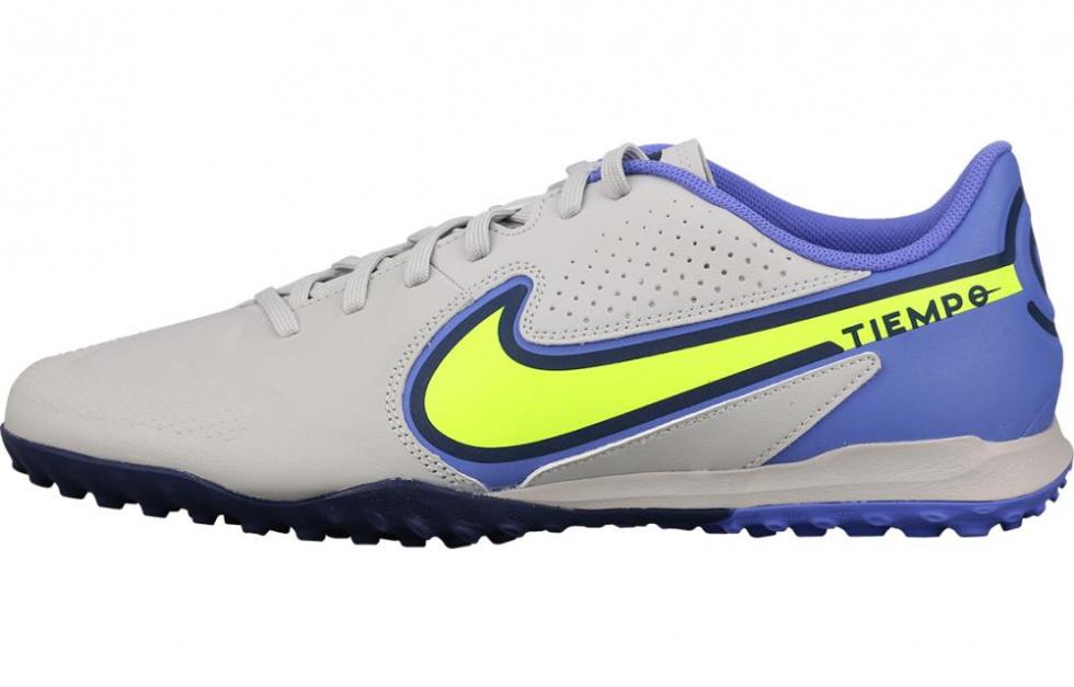 Nike Legend 9 Academy Tf Turf Low Top Soccer Shoes Grey Gray