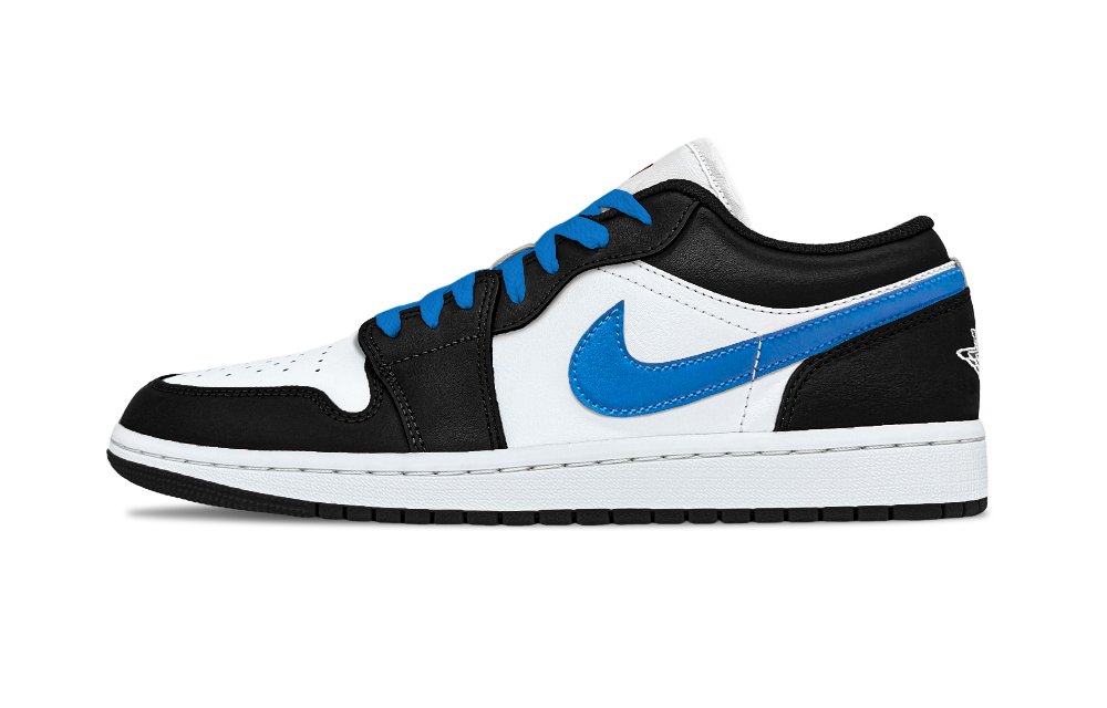 Jordan Air Jordan 1 Support Low Top Vintage Basketball Shoes Unisex George Blue
