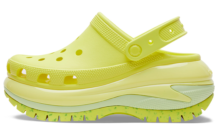 Crocs Classic Crush Clogs 'Fluorescent Green' Women's